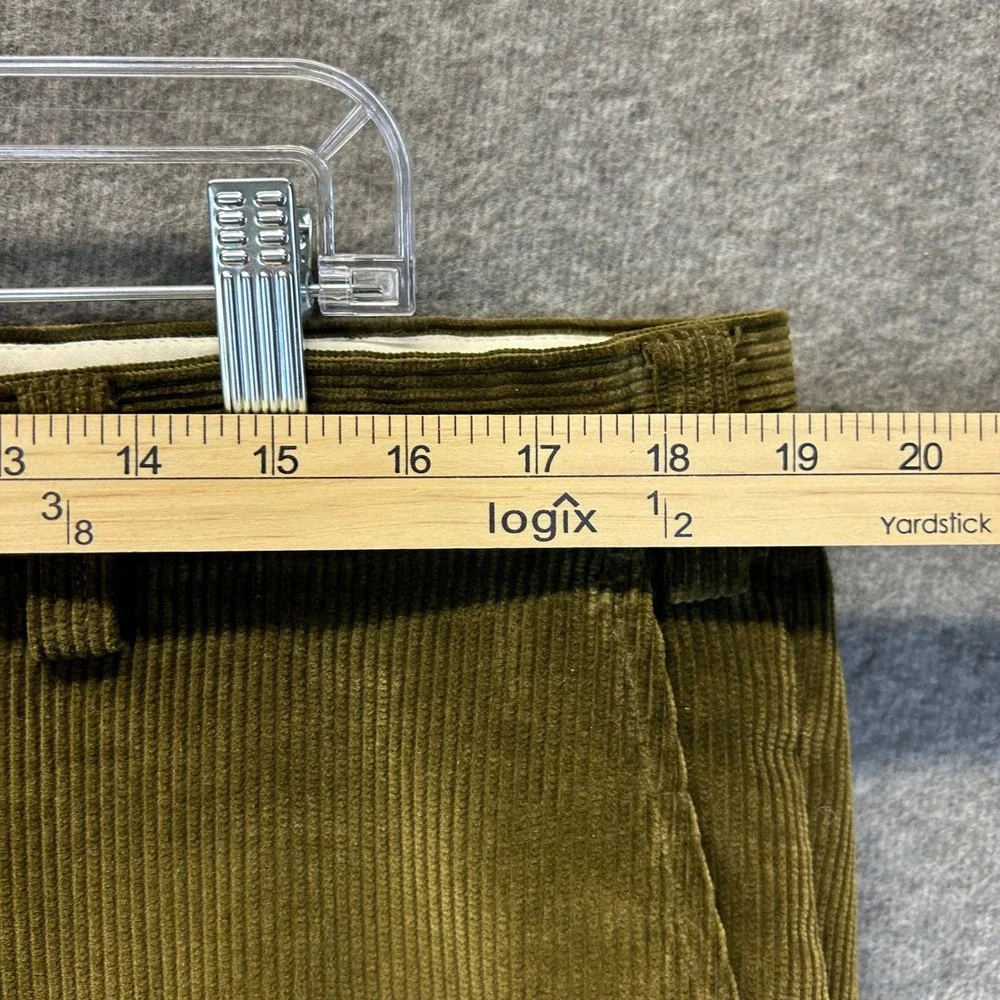 Orvis Mens 38 Olive Green Brisbane Moss Corduroy Pants Straight Leg Portugal
